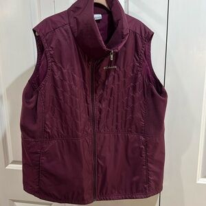 Dark Purple Marionberry Columbia Mix It Around ii Women’s Vest Plus Size 2X